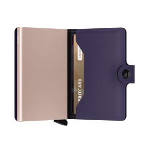 MINIWALLET MATTE PURPLE-ROSE