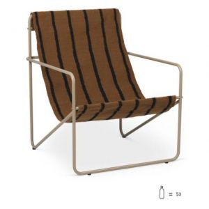 DESERT LOUNGE CHAIR Cashmere/Stripes