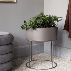 PLANT BOX ROUND Grigio caldo