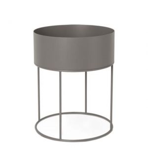 PLANT BOX ROUND Grigio caldo