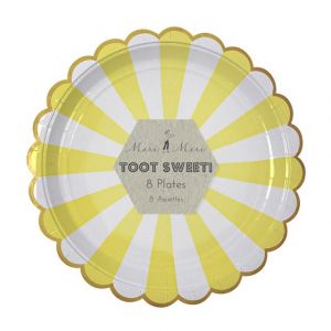 Meri Meri TOOT SWEET Piatti party L Set 8 pz diam 23 cm