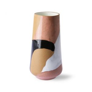 VASO IN CERAMICA DIPINTA A MANO H 31 cm