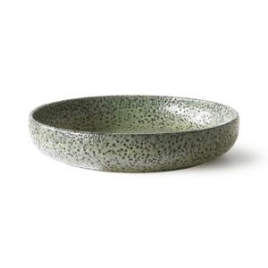 PIATTO FONDO VERDE IN CERAMICA Set 2 pz