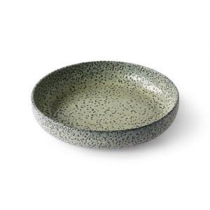 PIATTO FONDO VERDE IN CERAMICA Set 2 pz