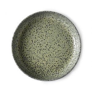 PIATTO FONDO VERDE IN CERAMICA Set 2 pz