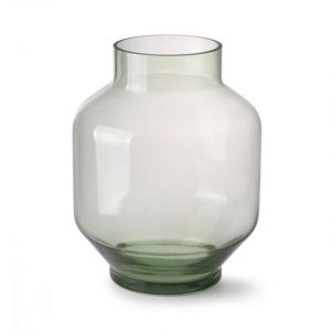 VASO IN VETRO VERDE H 25 cm