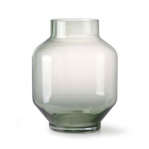 VASO IN VETRO VERDE H 25 cm