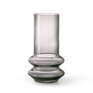 VASO IN VETRO GRIGIO FUMÉ H 24 cm