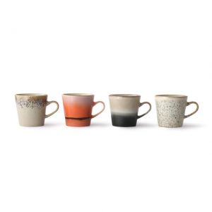 TAZZE DA CAFFE' AMERICANO IN CERAMICA Set di 4