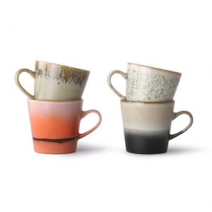 TAZZE DA CAFFE' AMERICANO IN CERAMICA Set di 4