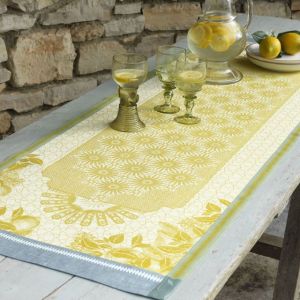 STRISCIA DA TAVOLA JARDIN D'ORIENT CEDRAT 50  x 150 cm