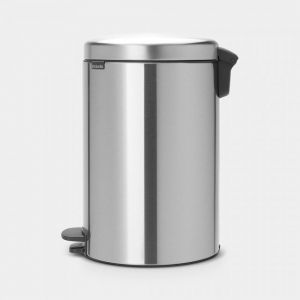 PATTUMIERA A PEDALE NEWICON 20 L MATT STEEL