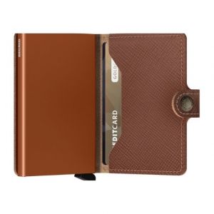 MINIWALLET SAFFIANO CARAMEL