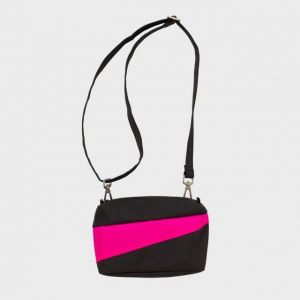 THE NEW BUM BAG Black & Pretty Pink S