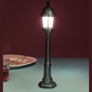 LAMPADA DA TAVOLO IN RESINA STREET LAMP NERA