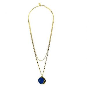 COLLANA PENDENTE LUNA BLU