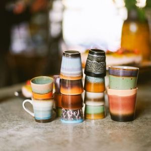 TAZZE DA CAFFE' IN CERAMICA Set di 4