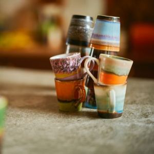 TAZZE DA CAFFE' IN CERAMICA Set di 4