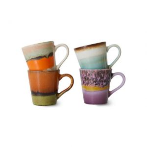 TAZZE DA CAFFE' IN CERAMICA Set di 4