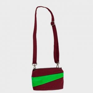 BORSA PICCOLA BURGUNDY e GREENSCREEN