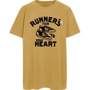 T-SHIRT TRUCKER MUSTARD HEART