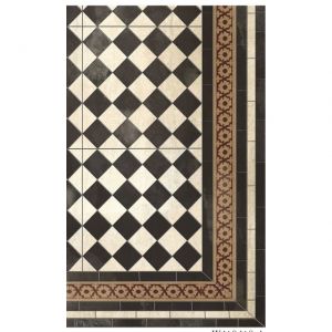 TAPPETTO IN VINILE DECORO DAMKA Classic Antique 68 x 120 cm