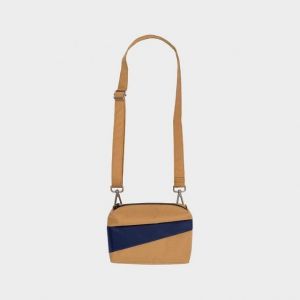 THE NEW BUM BAG Camel & Navy S