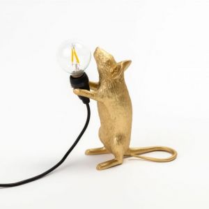 MOUSE LAMP STEP GOLD