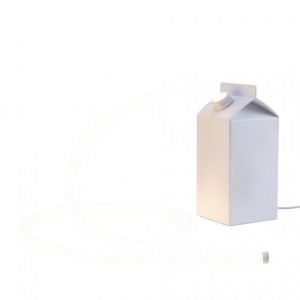 LAMPADA IN RESINA A LED DAILY GLOW MILK