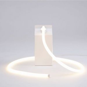 LAMPADA IN RESINA A LED DAILY GLOW MILK
