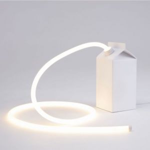 LAMPADA IN RESINA A LED DAILY GLOW MILK