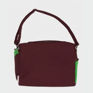 THE NEW 24/7 BAG Burgundy & Greenscreen