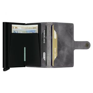 MINIWALLET VINTAGE GREY-BLACK