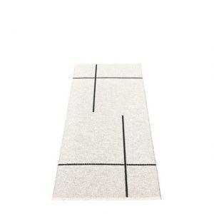 TAPPETO FRED BLACK/VANILLA 70 x 180 cm