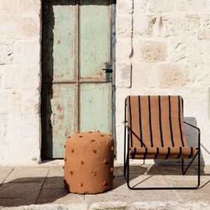 DESERT LOUNGE CHAIR Black/Stripes