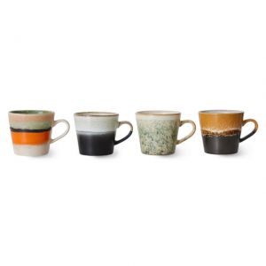 TAZZE DA CAPPUCCINO IN CERAMICA Set di 4
