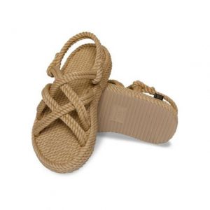 SANDALI IN CORDA CON ZEPPA BODRUM PLATFORM Beige