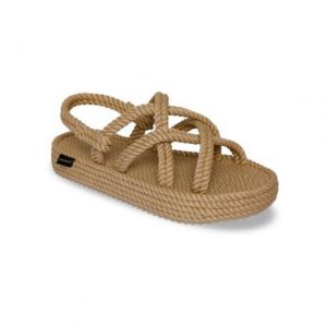 SANDALI IN CORDA CON ZEPPA BODRUM PLATFORM Beige