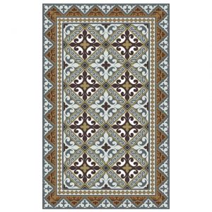 TAPPETTO IN VINILE DECORO FLOR DE LIS CLASSIC 68 x 120 cm