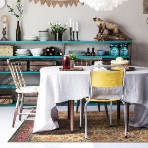 TAPPETO IN VINILE DECORO BOHEMIAN GARDEN Gold 60 x 180 cm