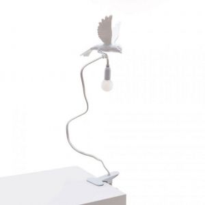 LAMPADA USB IN RESINA CON MORSETTO SPARROW-LANDING CON TRASFORMATORE