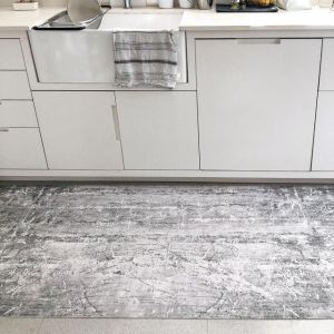 TAPPETO IN VINILE DECORO CONCRETE 80 x 195 cm