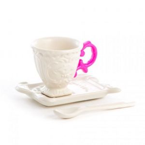 I-WARES TAZZINA DA CAFFE' MANICO FUCSIA