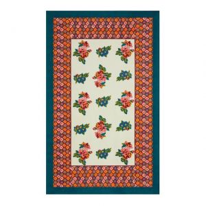 TELO COTONE 180 x 270 cm Bouquet Cream