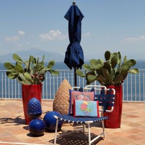 CUSCINO COTONE 30 x 40 cm Blue Pot Sky