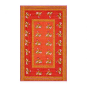 TRAPUNTA REVERSIBILE 180 x 270 cm Tea Flower Red Orange