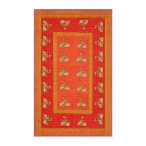 TRAPUNTA REVERSIBILE 180 x 270 cm Tea Flower Red Orange