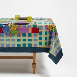 TELO COTONE 140 x 240 cm Ankara Aqua