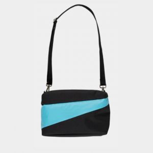 THE NEW BUM BAG Black & Key Blue MEDIUM