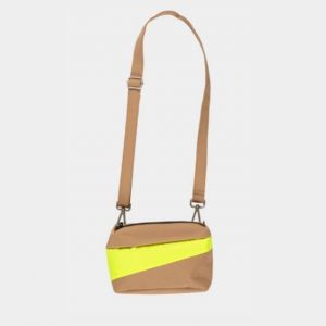 THE NEW BUM BAG Camel & Fluo Yellow SMALL